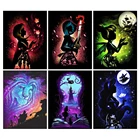 Алмазная 5D картина сделай сам, Принцесса Диснея, с необычным мультяшным рисунком сзади, мозаика ручной работы, вышивка, домашний декор, подарок