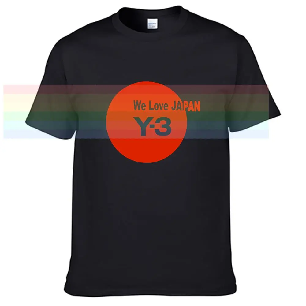 

y3 Yohji Yamamotos Classic signature T Shirt For Men Limitied Edition Men's Black Brand Cotton Tees Amazing Short Sleeve TopsN8