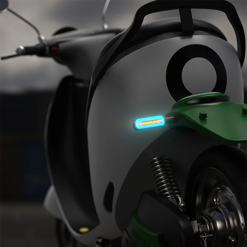 

Universal Motorcycle 12 LED Turn Signal Lights Signals DRL Flowing Water Flasher 2 in 1 Blinker Tail Lamp