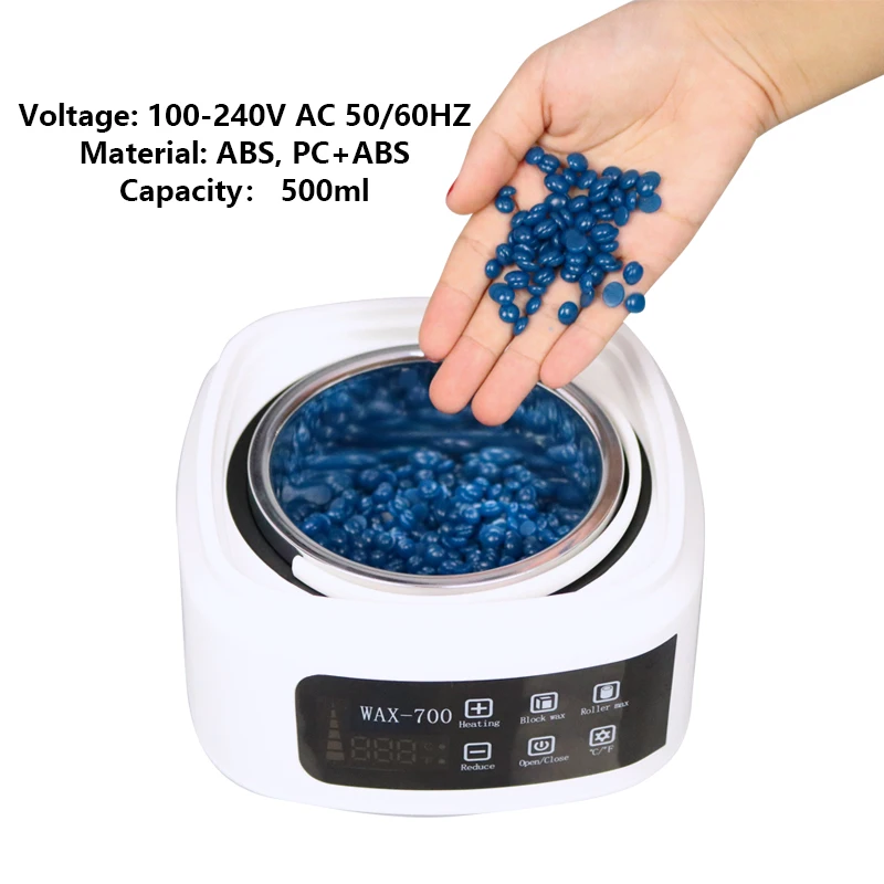 Wax Heater for Hair Removal with LCD Display Smart Professional Epilator Depilatory Body Care Paraffin Machine Men Women Use | Красота и