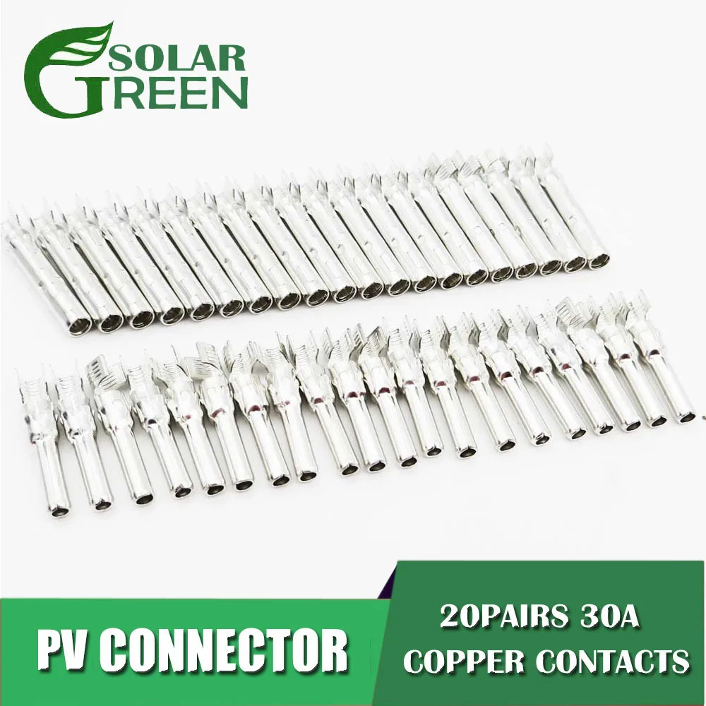 20 пар х разъем PV штекер и гнездо внутренний металлический сердечник используется