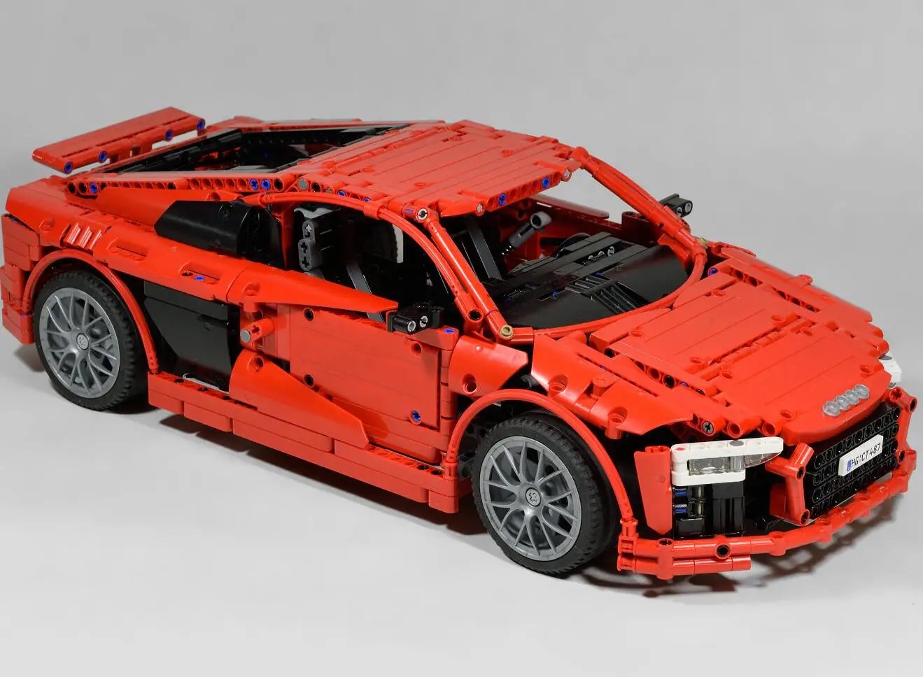 Новинка техника серии Audi по форме спортивного автомобиля R8 Technic MOC 4463 модели наборы строительных блоков Кирпичи diy игрушки подарок