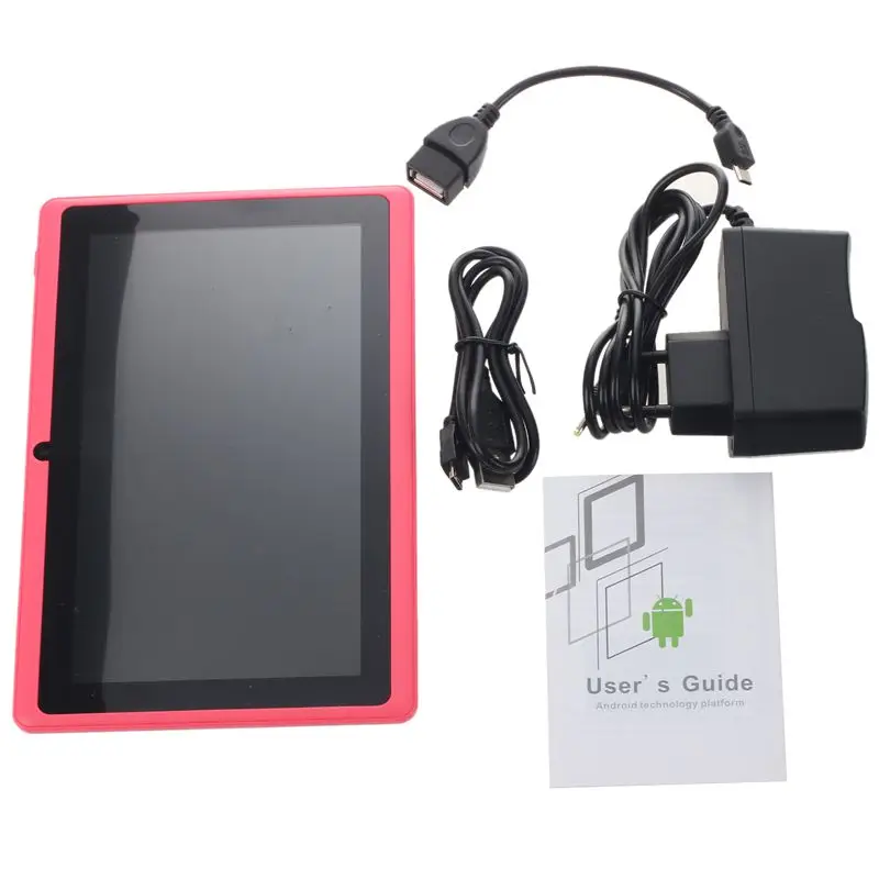7 inch Android Google Tablet PC 4.2.2 8GB 512MB DDR3 Quad-Core Camera Capacitive Touch Screen 1.5GHz WiFi Pink | Игрушки и хобби