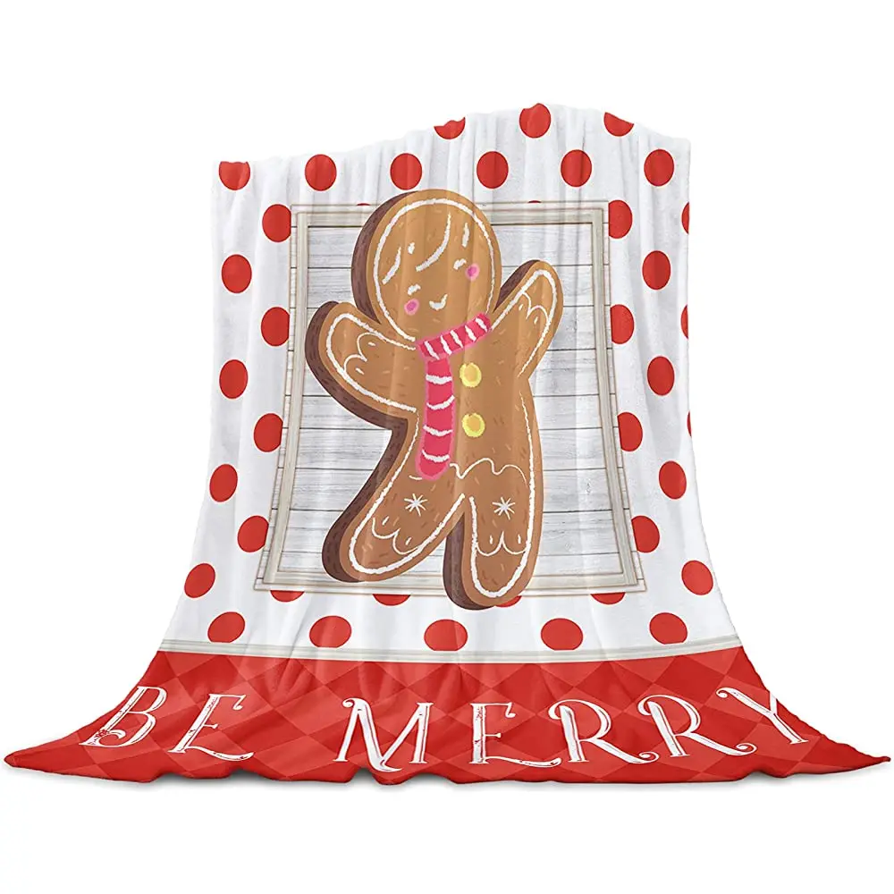 

Monroda Christmas Flannel Fleece Blanket, Lightweight Cozy Bed Quilt Soft Throw Blankets for Couch Sofa Suitable