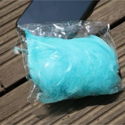 Hole blue 100 шт 8-12 см Средний плавающий гусиное перо натуральный Красочный перо для свадебной вечеринки одежда украшения для самодельного изготовления перьев - Цвет: Hole blue