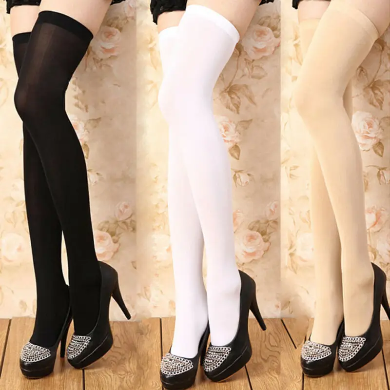 Женские гольфы выше колена для школьниц Эластичные модные Гольфы ярких цветов