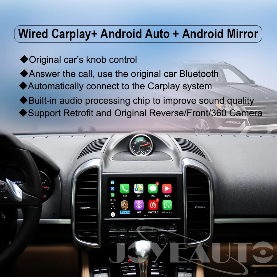 Беспроводной адаптер Joyeauto для Porsche PCM4.0 Macan/Cayman/Cayenne/Bosxter/911 2017 2019 Android