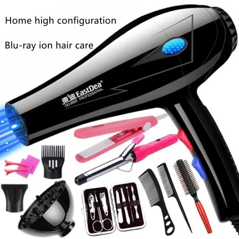 Фен для парикмахерской 5000 Вт высокая мощность не повреждает волосы мощный и