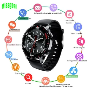 Missgoal Health Monitoring Men Watch Bluetooth-compati Waterproof Sport
Watch Wearable Devices Smart Electronics For Android IOS