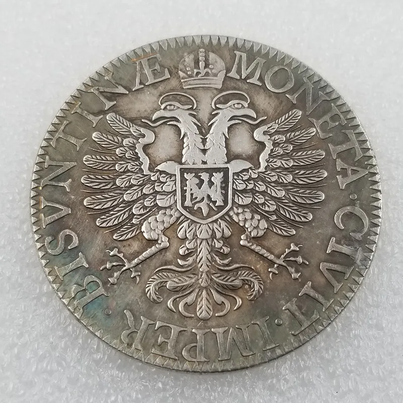 1624 Феникс Германия Монеты Посеребренная монета КОПИЯ старые монеты для