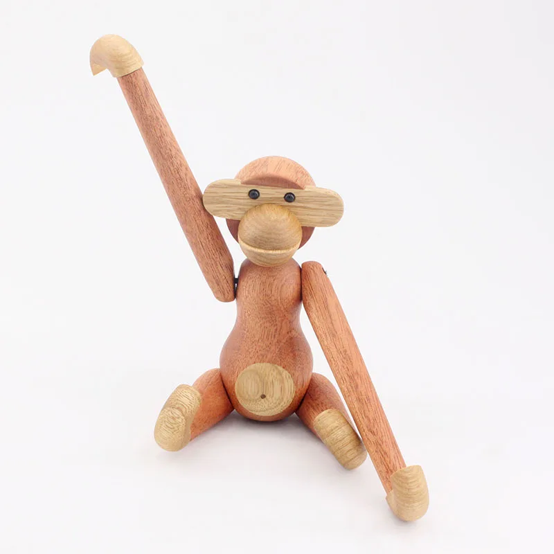 

Подвесная деревянная обезьяна, домашний декор, искусственная кожа в скандинавском стиле, подарки, украшение, домашние аксессуары для гости...