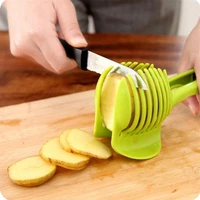 perfect tomato slicer egg tart holder kitchen tools fruit vegetable cutter potato onion slicer green kitchen accessories