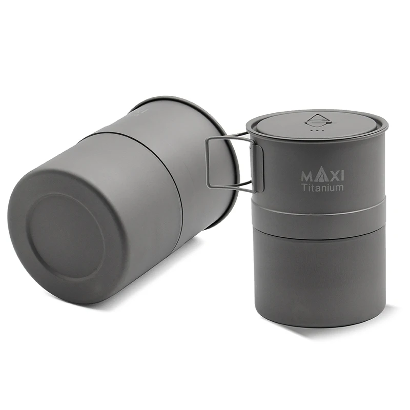 TOAKS MAXI Titanium Moka плита эспрессо кофейник Сверхлегкий Открытый Удобный мокко