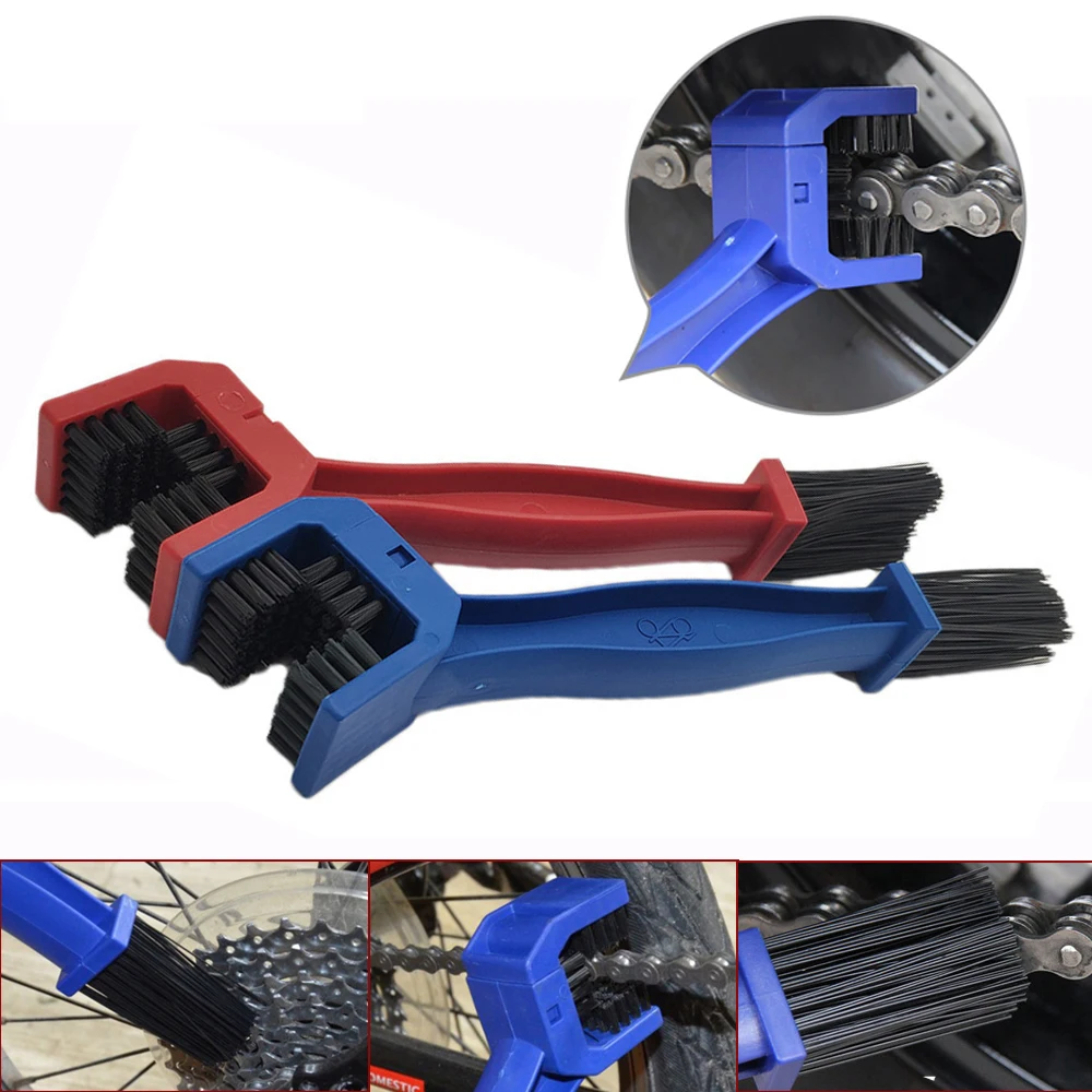 Universal Motorcycle Chain Brush Gear Dirt Outdoor Cleaner Scrubber Tool For Suzuki GSX 1400 1250 650F HAYABUSA GSXR1300 SV1000 |
