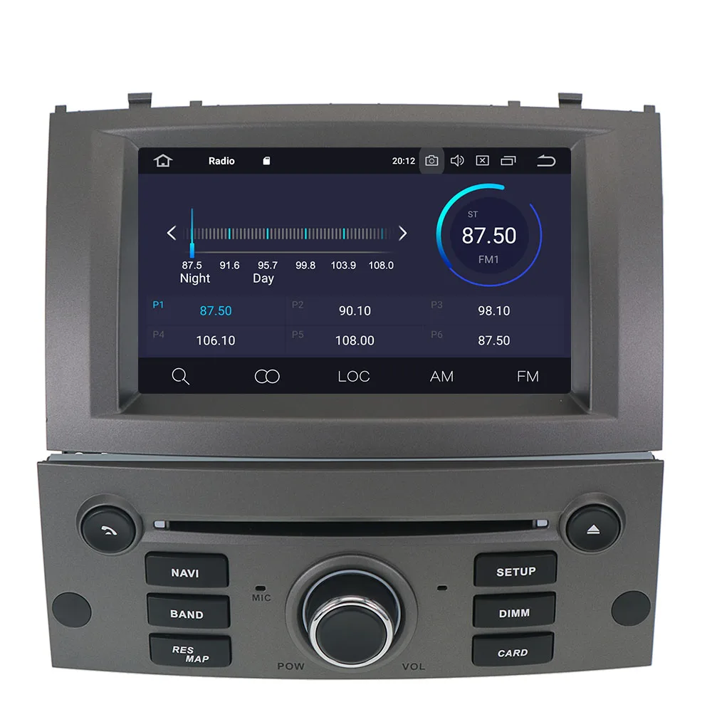 Android 10 0 автомобильный DVD-плеер с радио стерео GPS для Peugeot 407 2004 2005 2006 2007 -2010 навигация