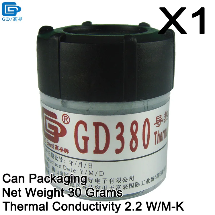 GD380-CN30 1 Piece GD460 GD450 GD100 GD220 GD33 GD66 GD280 GD380 Термальность проводящая силиконовая смазка паста силиконовый пластырь компаунд CN202530 - Цвет лезвия: GD380-CN30 1 Piece