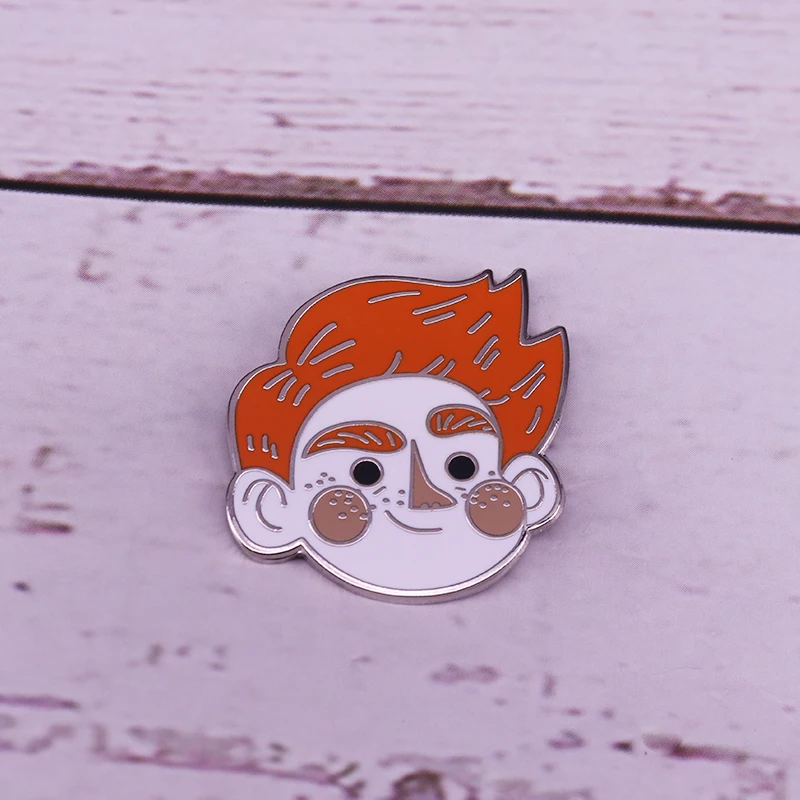 Забавная заколка Sassy Ronald с изображением лица для украшения шляпы рюкзака |