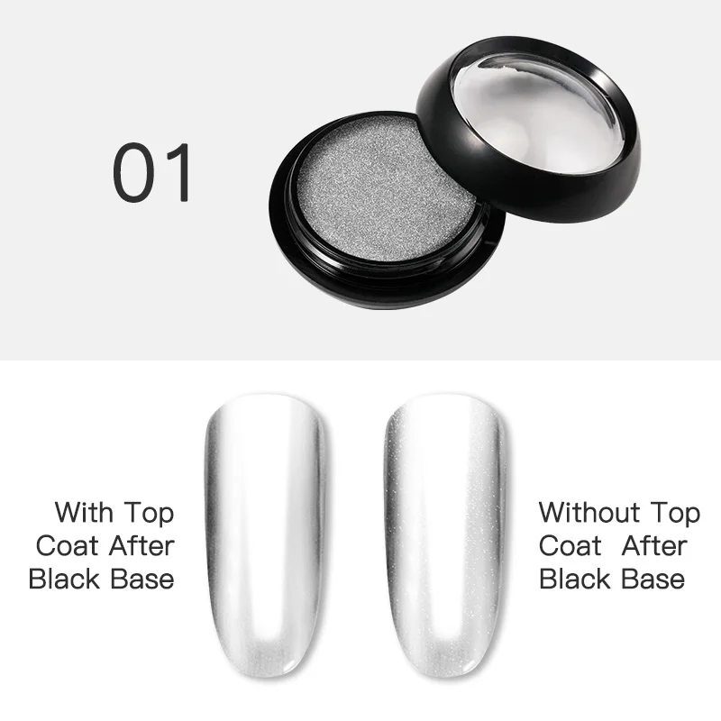 Rosalind 1 шт. Гель лак для ногтей хромированное пигментное украшение алюминиевые