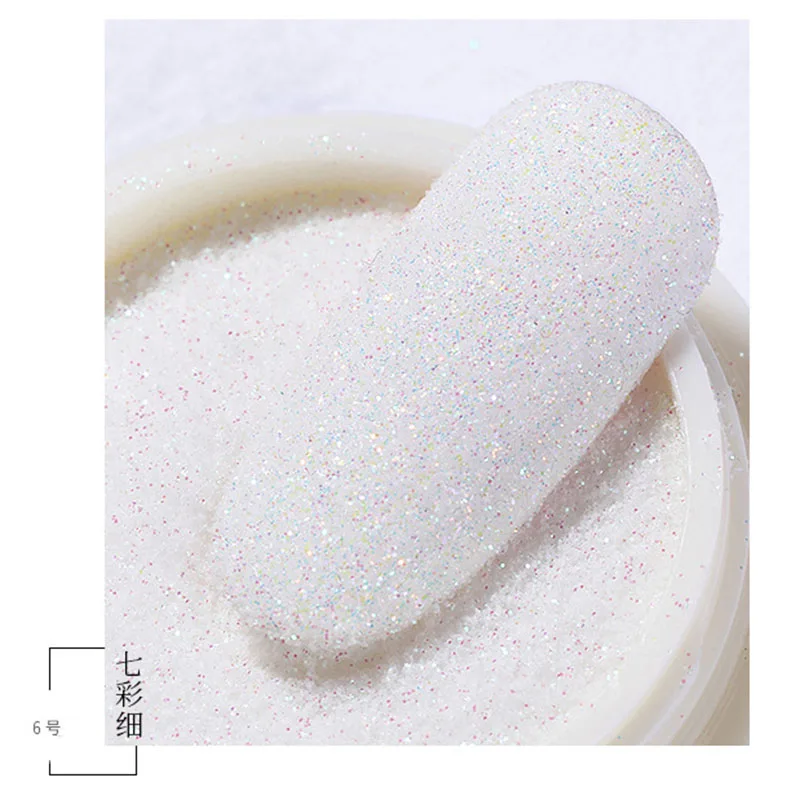 1 коробка блестящий градиент для ногтей порошок сахарный лазерный маникюр