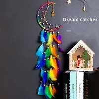 colorful wind chime star moon sun pendant dream sun catchers plated colorful beads hanging drop for outdoor garden windchimes