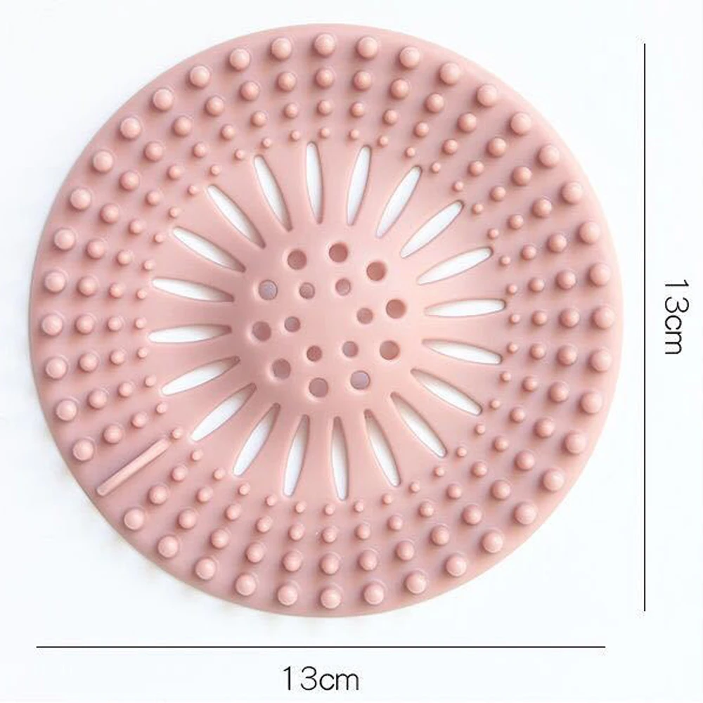 

Shower Drain Silicone Kitchen Sink Drain Hair Stopper Catcher Filter Bathroom Accessories Bathtub Strainer Sewer Outfall Filter