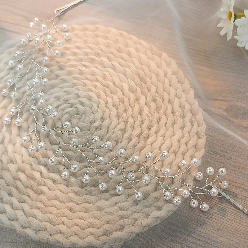 Шпилька для волос с искусственным жемчугом свадебное украшение в европейском и