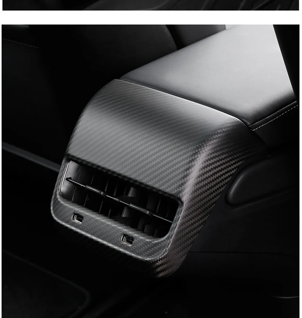 Air outlet panel for Tesla model 3 accessories/car accessories model 3 tesla three tesla model 3 carbon/accessoires