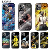 popular games pubg for apple iphone 12 11 8 7 6 6s xs xr se x 2020 pro max mini plus tempered glass cover phone case