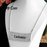 cring coco hawaiian islands jewelry necklaces fashion gold plated custom name letter chains pendant necklace for women 2021 new