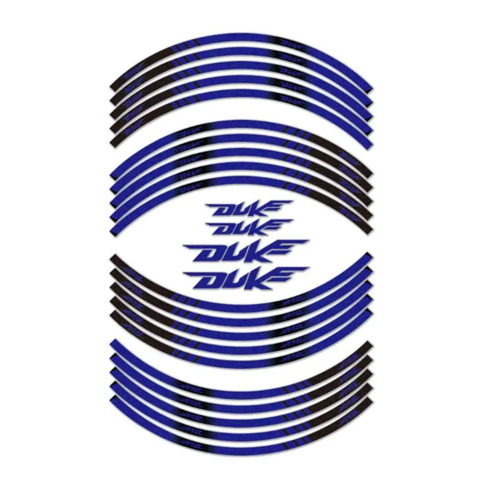 

Motorcycle stickers for DUKE reflective decals wheel hub stickers color wheel decals