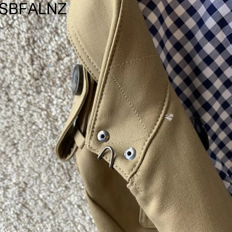 

Manteau Long Femme Autumn Winter 2021 Women Trench Coat British Style Vetement Femme Grande Taille Clothes Belt Epaulettes Lapel