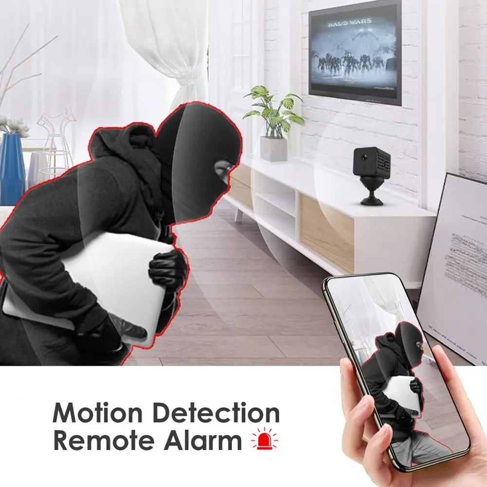 1080P Беспроводная камера наблюдения A12 мини домашняя безопасности WiFi ночное