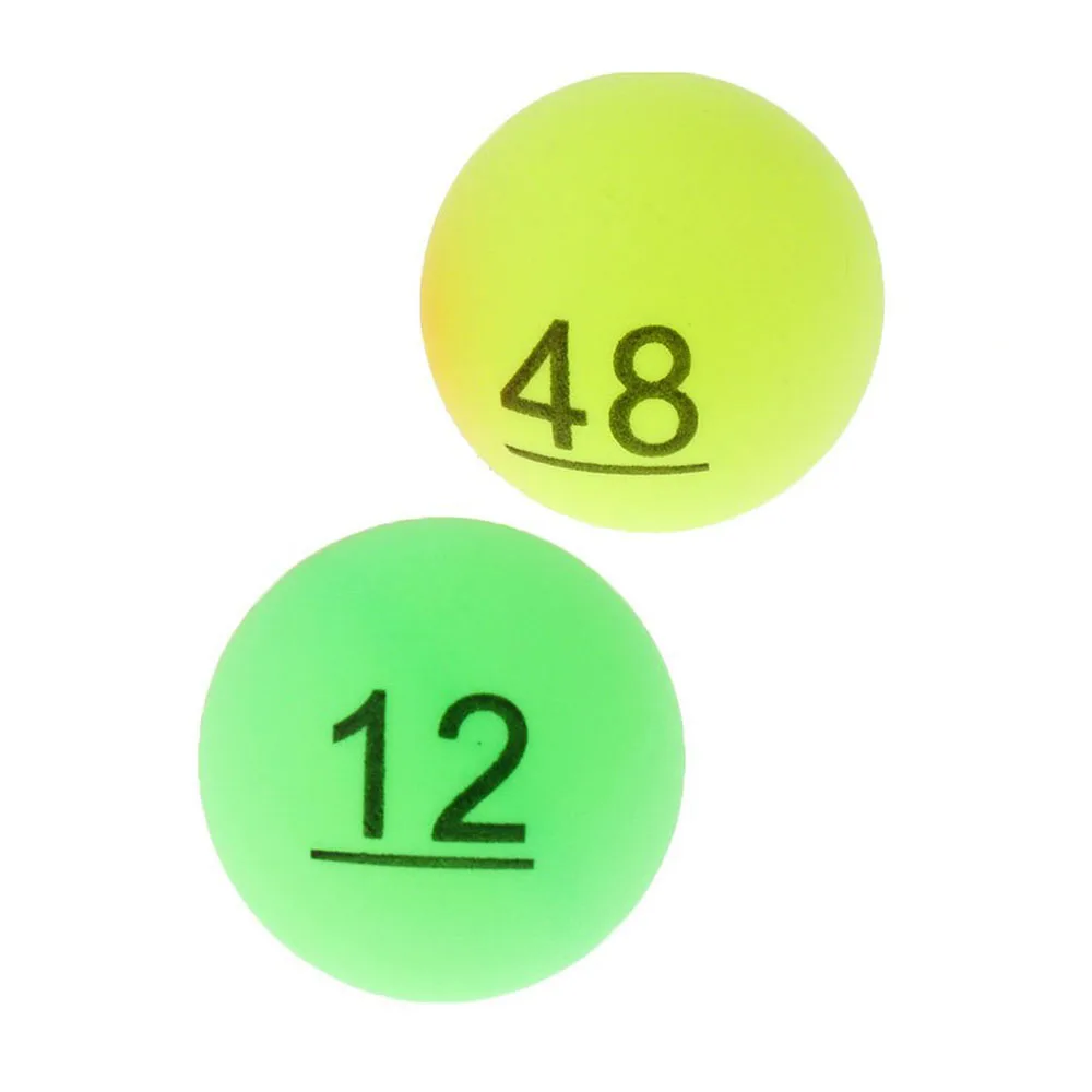 

50pcs Colorful Number Table Tennis Ball Ping Pong Balls Training Lottery Game