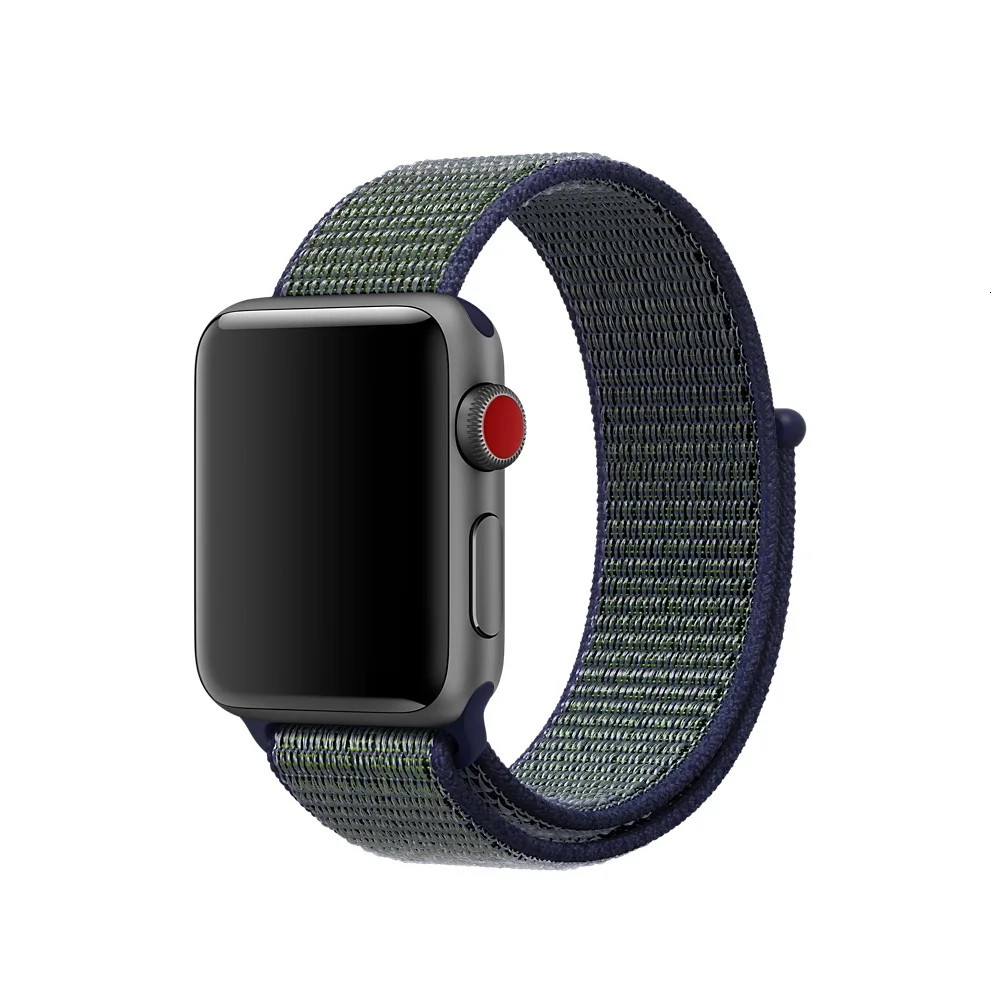 FOHUAS легкий дышащий нейлоновый спортивный ремешок 44 мм для Apple Watch серии 5 2 1 42 мм 38 мм для iWatch ремешок для часов Sport Loop