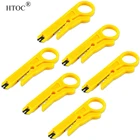 Мини-инструмент для зачистки проводов, обжимной инструмент подходит для сетевого кабеля RJ11 RJ45, телефонной линии, компьютера, UTP, обжимной инструмент (3 шт.)