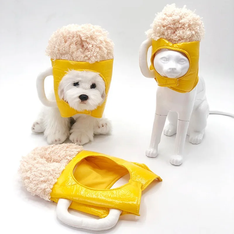 

Pet Funny Hat Cartoon Beer Shape Dog Hat Puppy Cat Hat Pet Grooming Supplies Daily Decoration Christmas Halloween Decoration