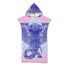 С рисунками животных; С Рисунком Слона на открытом воздухе взрослых с капюшоном пляжное полотенце-пончо халат пляжные полотенца Для женщин мужской Халат AHT4