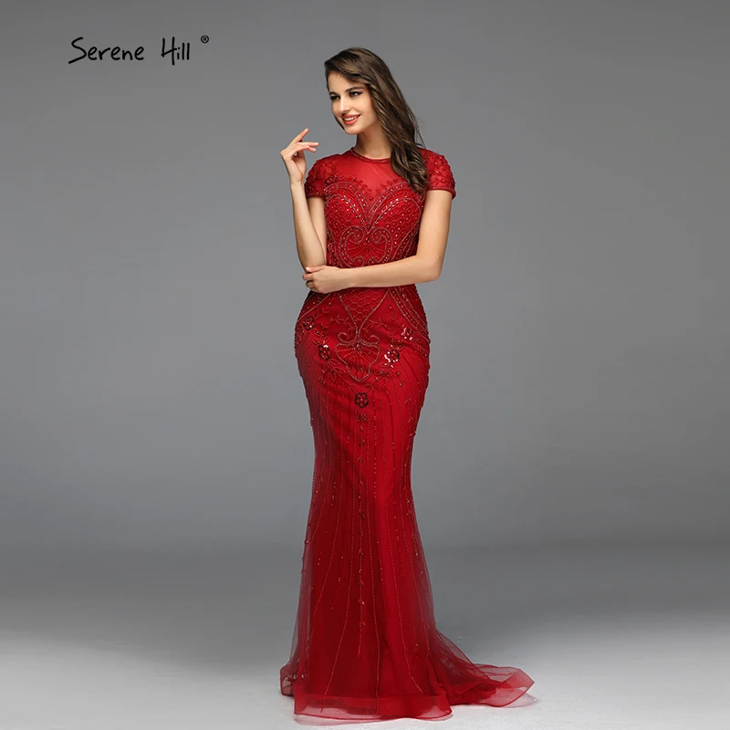 Дубай серое платье с коротким рукавом Вечерние платья Дизайн Бисер Роскошные