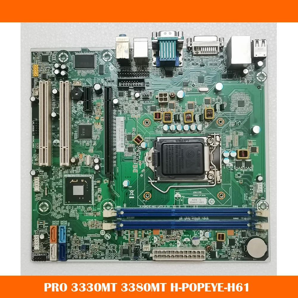 

For HP PRO 3330MT 3380MT H-POPEYE-H61 660512-001 694617-001 System Motherboard Fully Tested
