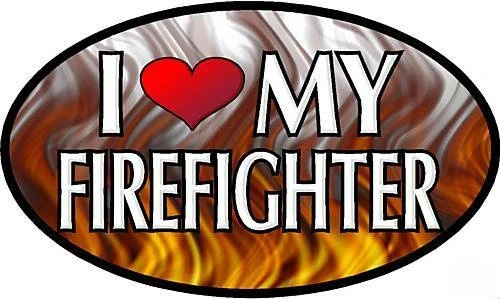 

I LOVE MY FIREFIGHTER Decal Sticker Motorcycle Accessories High Quality KK Vinyl Decals Waterproof PVC JDM Deco Meterial