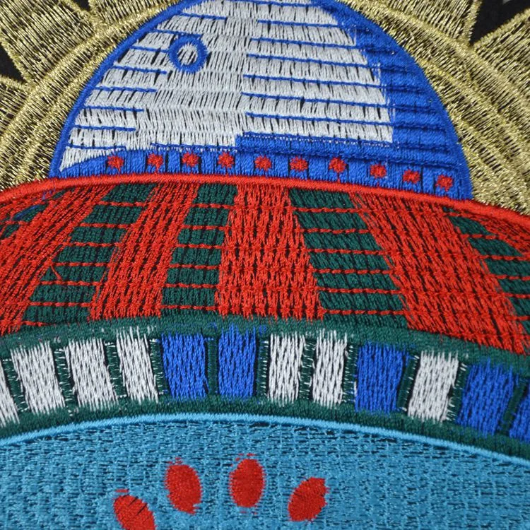 Большой Космический корабль вышивка нашивки значки стикер железа на патч для