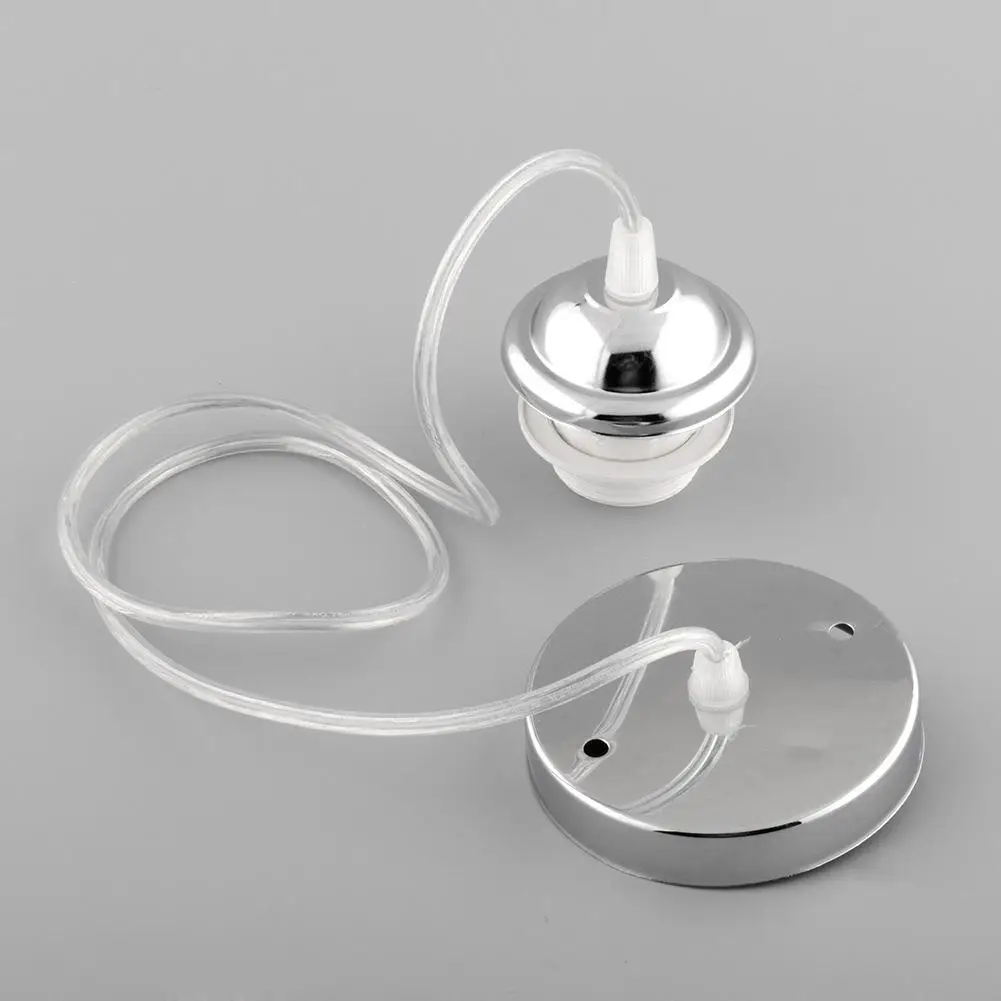 Хромированная потолочная роза подвеска E27 для дома и офиса держатель лампы