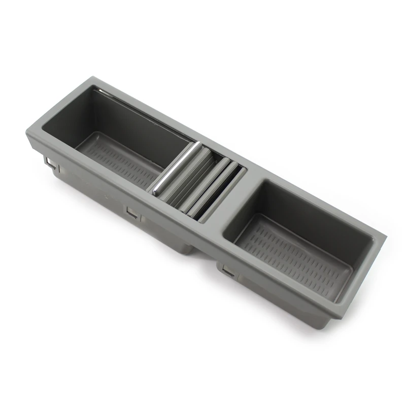 

For-BMW E46 3 Series 1998-2007 Front Center Console Tray Water Storage Drink Cup Holder 51167038323 Gray