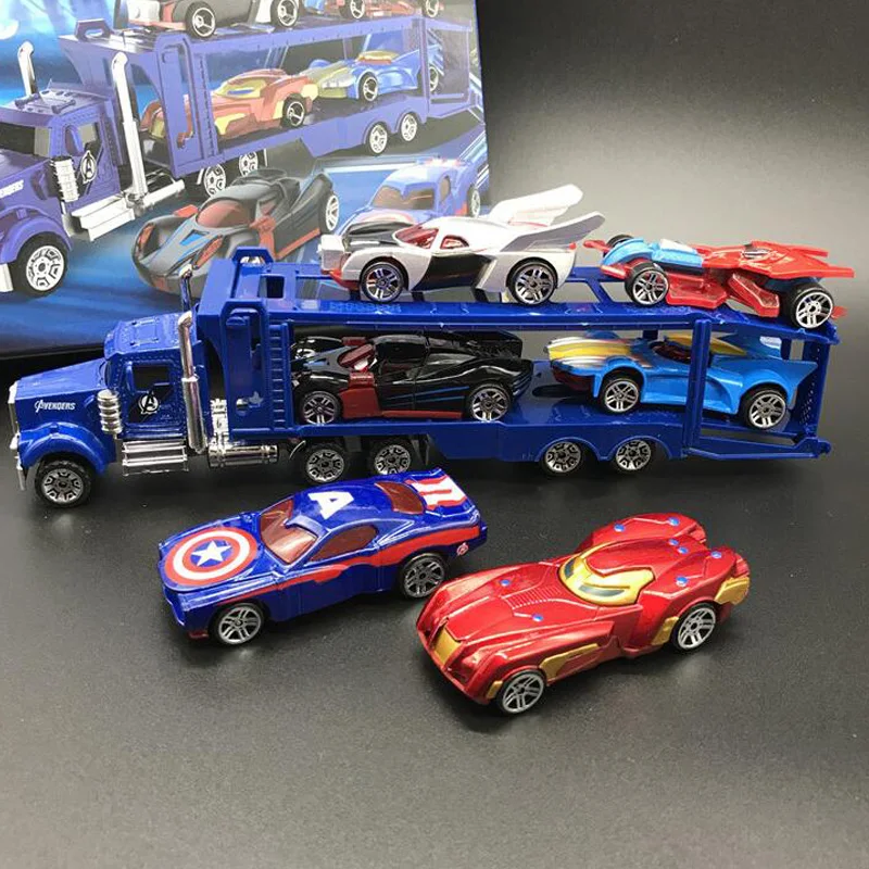 Мстители 1: 64 брелок для автомобильных ключей, набор Batman Batmobile Diecasts железа Spider-man Капитан Америка модель грузового автомобиля игрушки для Для детей