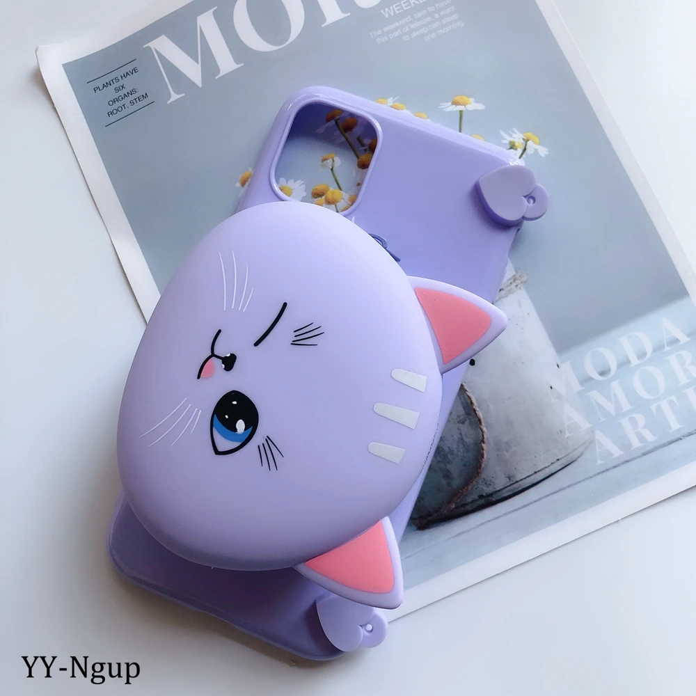 C2 Чехол-кошелек для Redmi 6a, 7a, 8a, чехол для Xiaomi Redmi 8, чехол Kawaii, 3D, сделай сам, силиконовый чехол для Xiaomi Redmi 6, 7, 8, 6A, чехол с ремешком - Цвет: C2