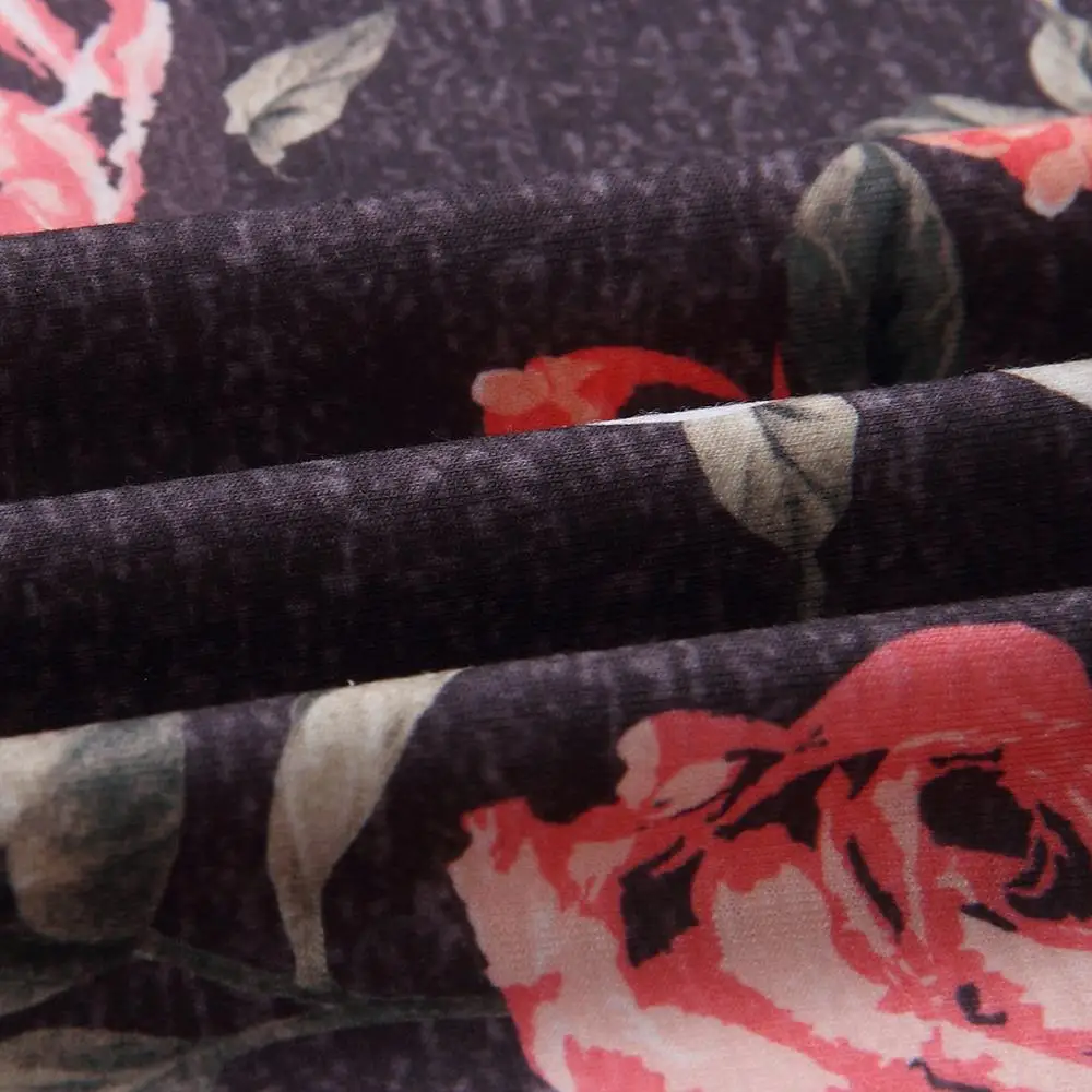 Женский Летний комбинезон Модный повседневный с цветочным принтом круглым