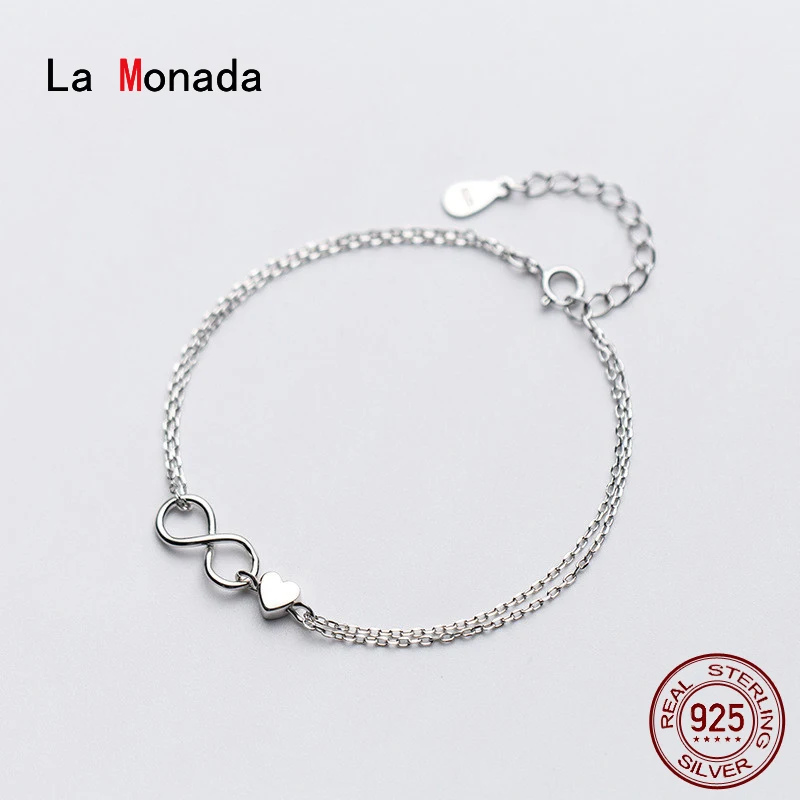 Женский браслет La Monada ювелирное изделие из серебра 925 пробы двухслойные браслеты