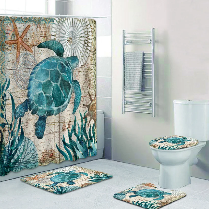 

Waterproof Modern Shower Curtain Clear Nature Shower Curtain Aesthetic Nordic Washable Recoge Cortinas Bathroom Decor BA60YL