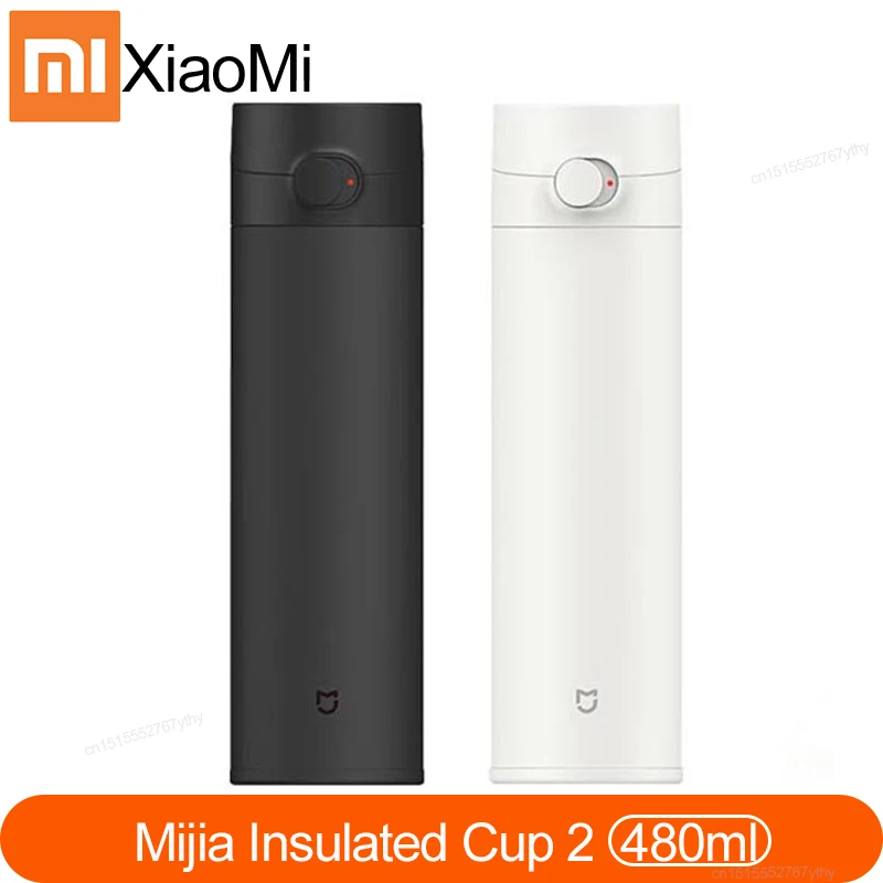 Термос Xiaomi Mijia чашка 2 из нержавеющей стали вакуумная емкость 480 мл дорожная