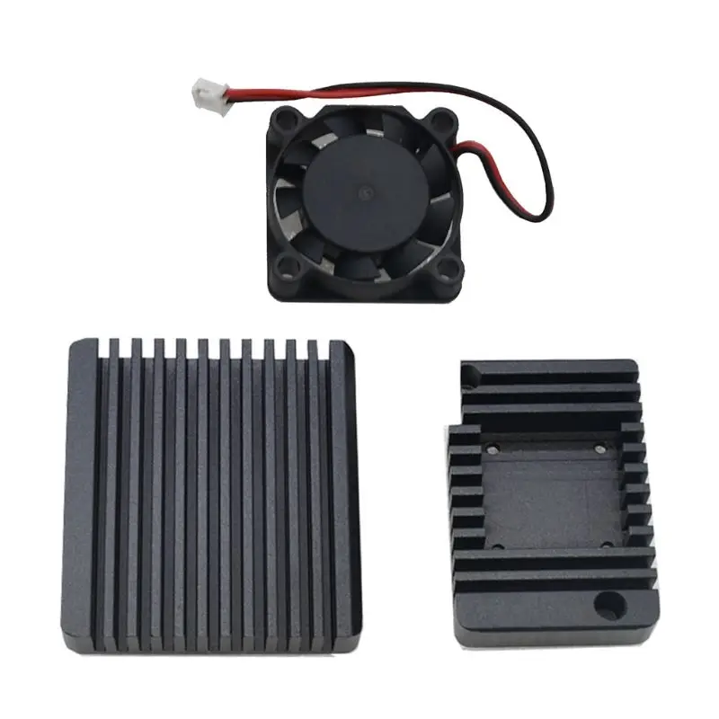 

Metal Enclosure Cooling Case Cover with Cooling Fan for NanoPi R2S Mini Router